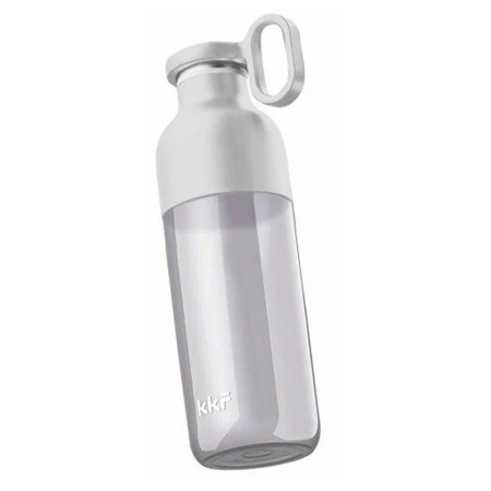 Бутылка спортивная KKF META sports water bottle, тритан, с держателем, белая